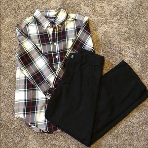 Boys dress slacks & shirt